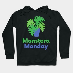 Funny House plant Graphic For Women Monstera Monday Gift Hoodie